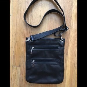 MARGOT Black Leather Crossbody